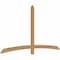 Ekena Millwork Bellingham Timber Gable Bracket, Western Red Cedar, 84"W x 45"H x 1 1/2"D x 3 1/2"F, 13/12 Pitch GBW084X45X0204BEL00SWR - alternate 2